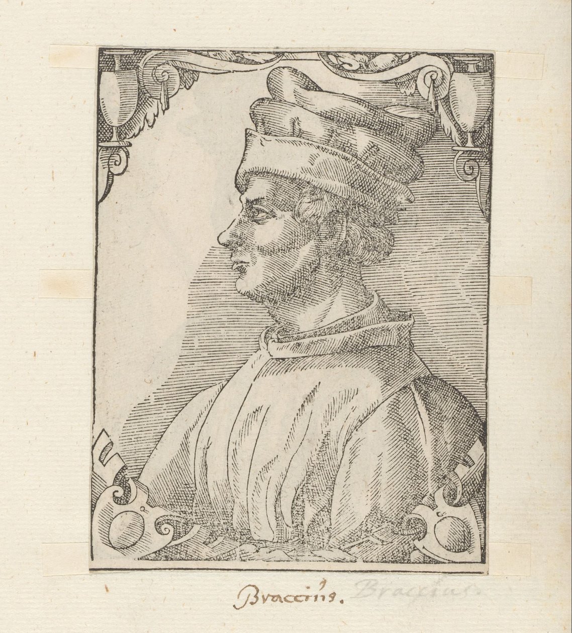 Portret van Braccio da Montone de Anonymous