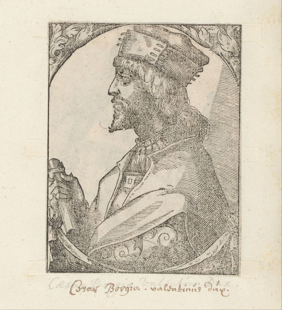 Retrato de Cesare Borgia de Anonymous