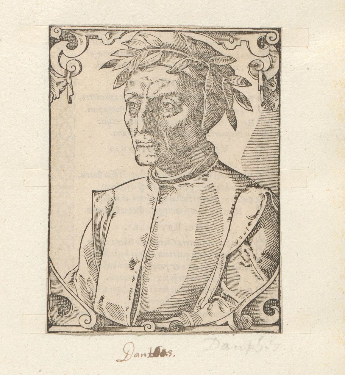 Portret van Dante Alighieri de Anonymous