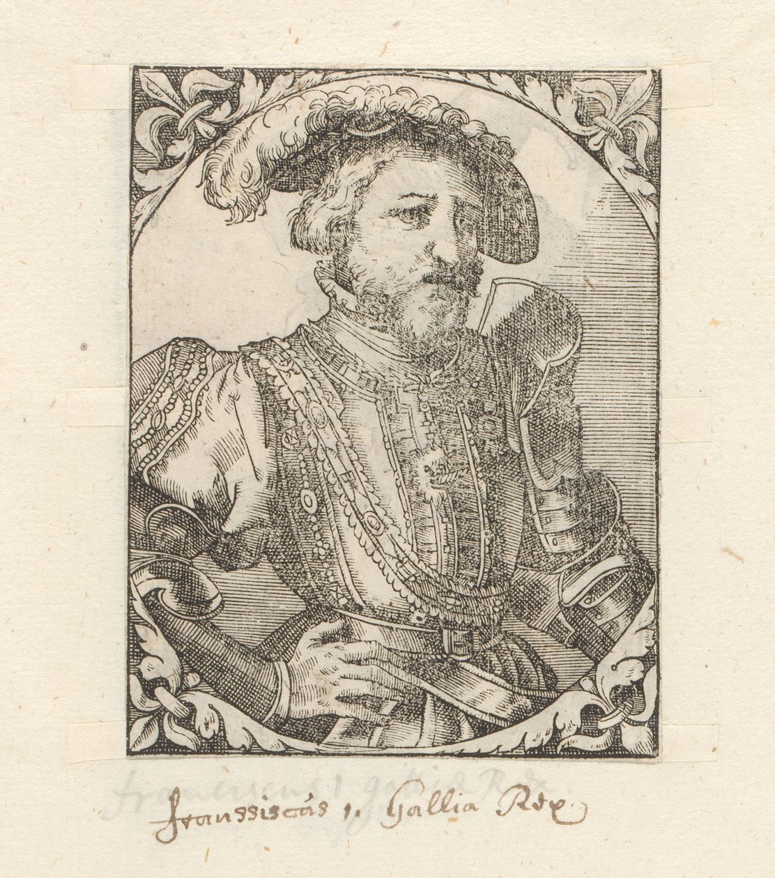 Retrato de Francisco I de Valois-Angoulême, rei da França de Anonymous