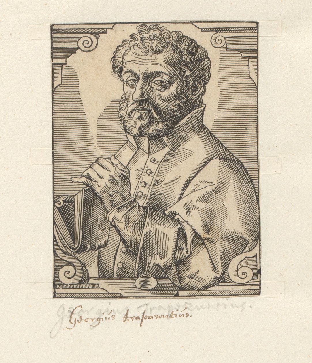 Portret van Georg de Trebizonda de Anonymous