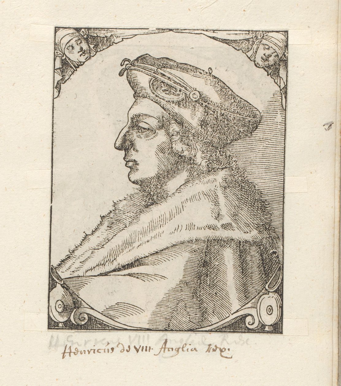 Retrato de Henrique VIII, Rei de Inglaterra e Irlanda de Anonymous