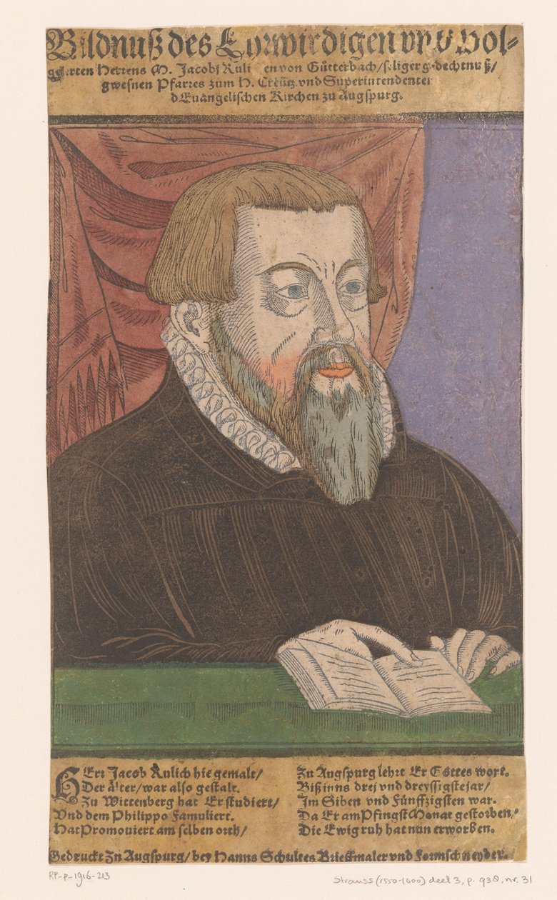 Retrato de Jacob Ruelich de Anonymous