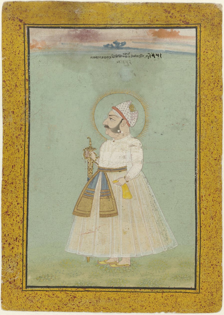 Retrato de Jaisingh, fundador de Jaipur de Anonymous