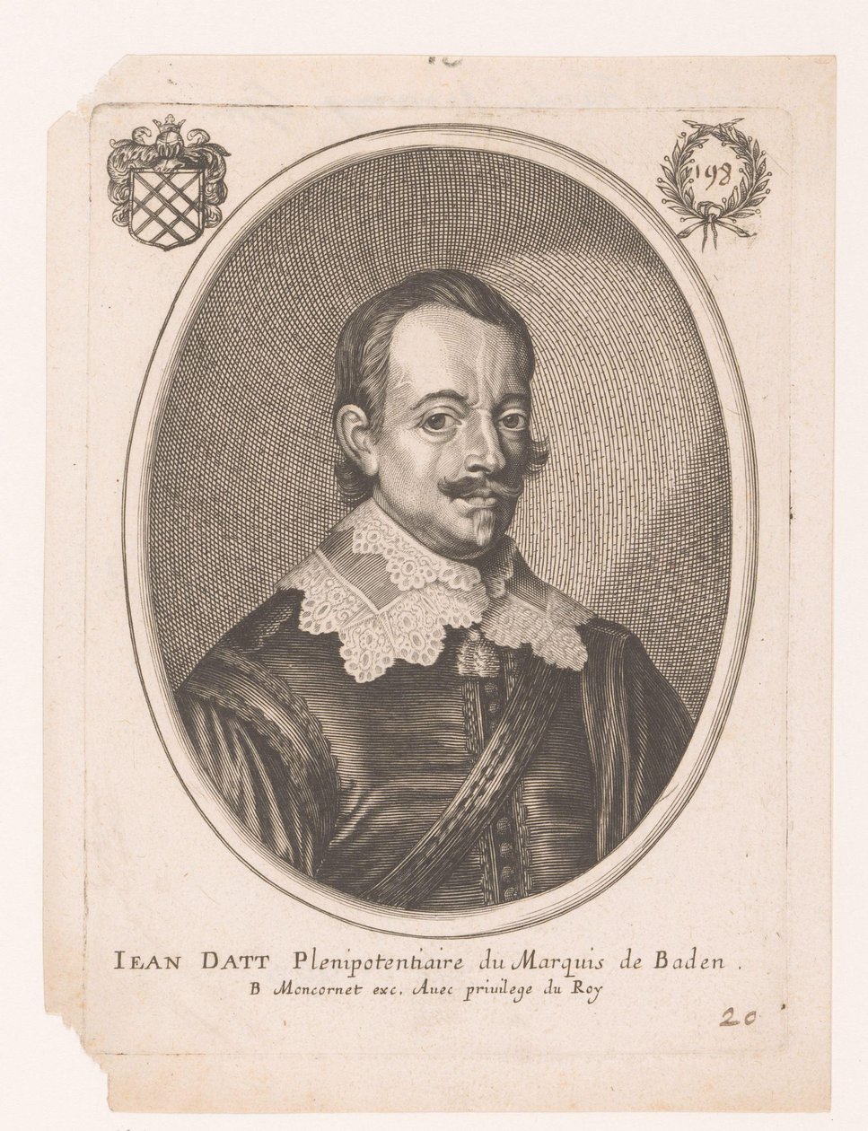 Retrato de Jean Datt de Anonymous