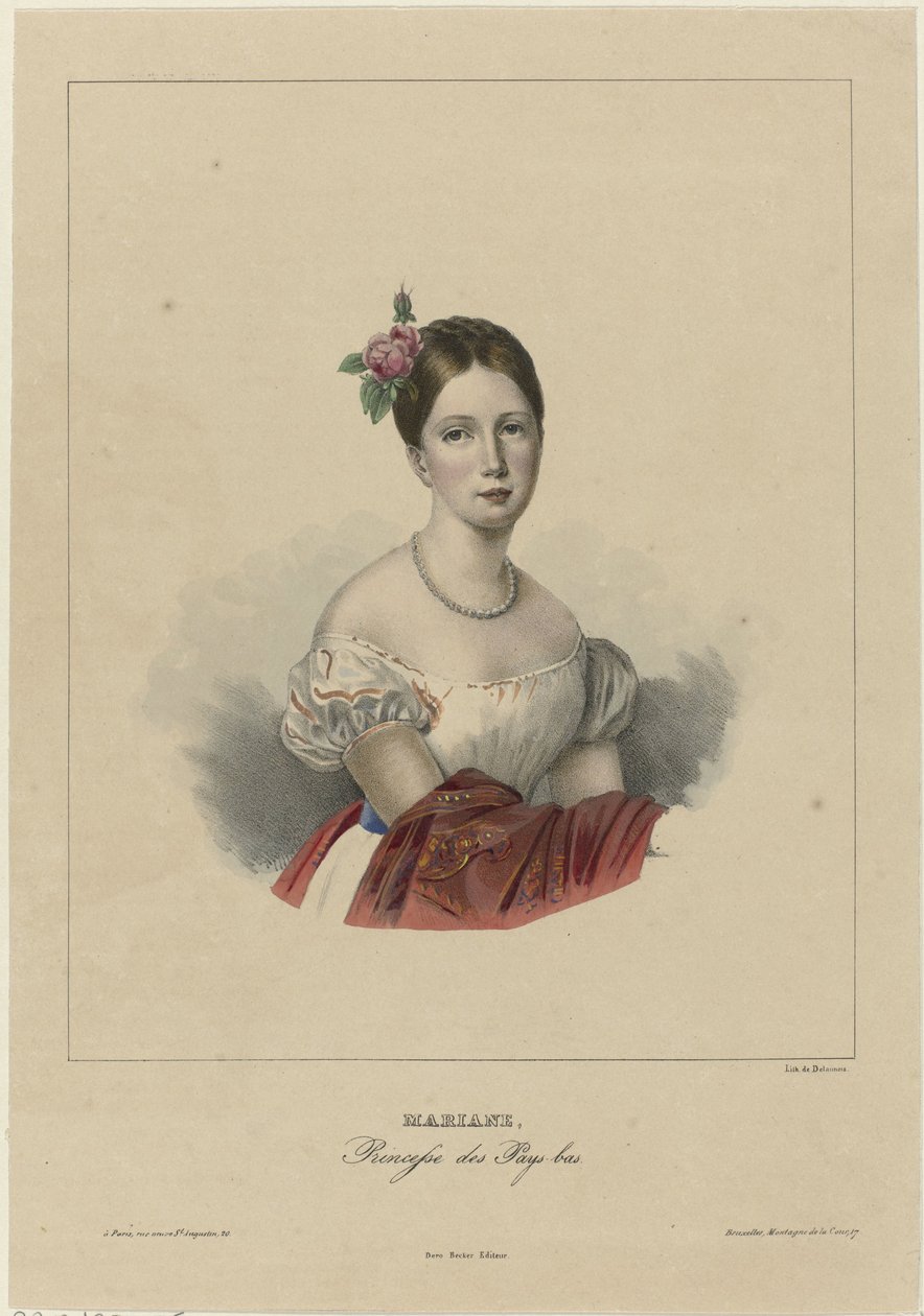 Retrato de Marianne, Princesa dos Países Baixos de Anonymous
