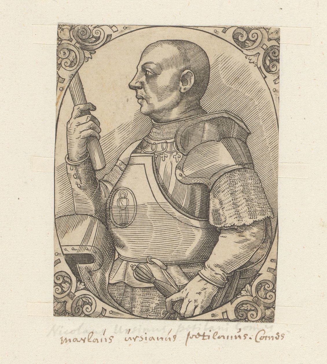 Portret van Niccolò de Pitigliano de Anonymous