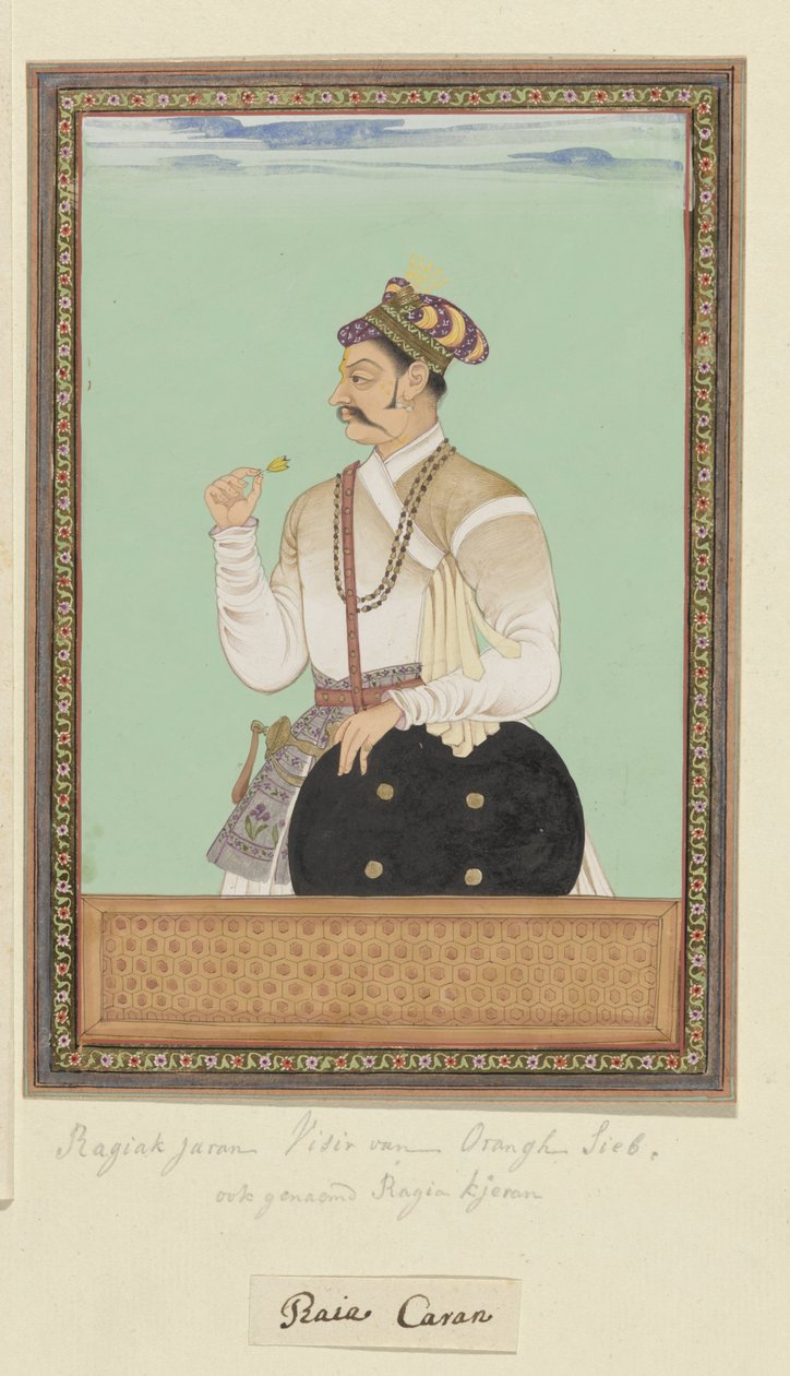 Retrato de Raja Karan, que foi vizir de Aurangzeb de Anonymous