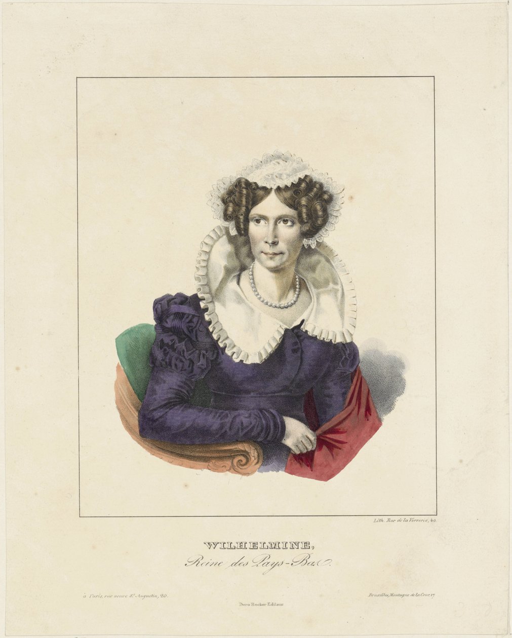 Retrato de Wilhelmina da Prússia de Anonymous