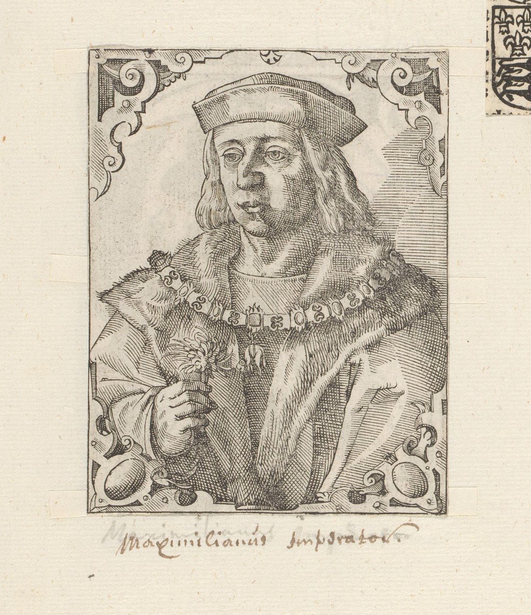 Retrato do Imperador Maximiliano I dos Habsburgos de Anonymous