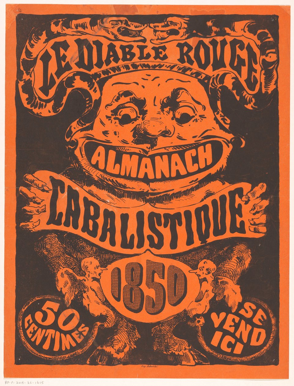 Nota publicitária para Le Diable Rouge de Anonymous