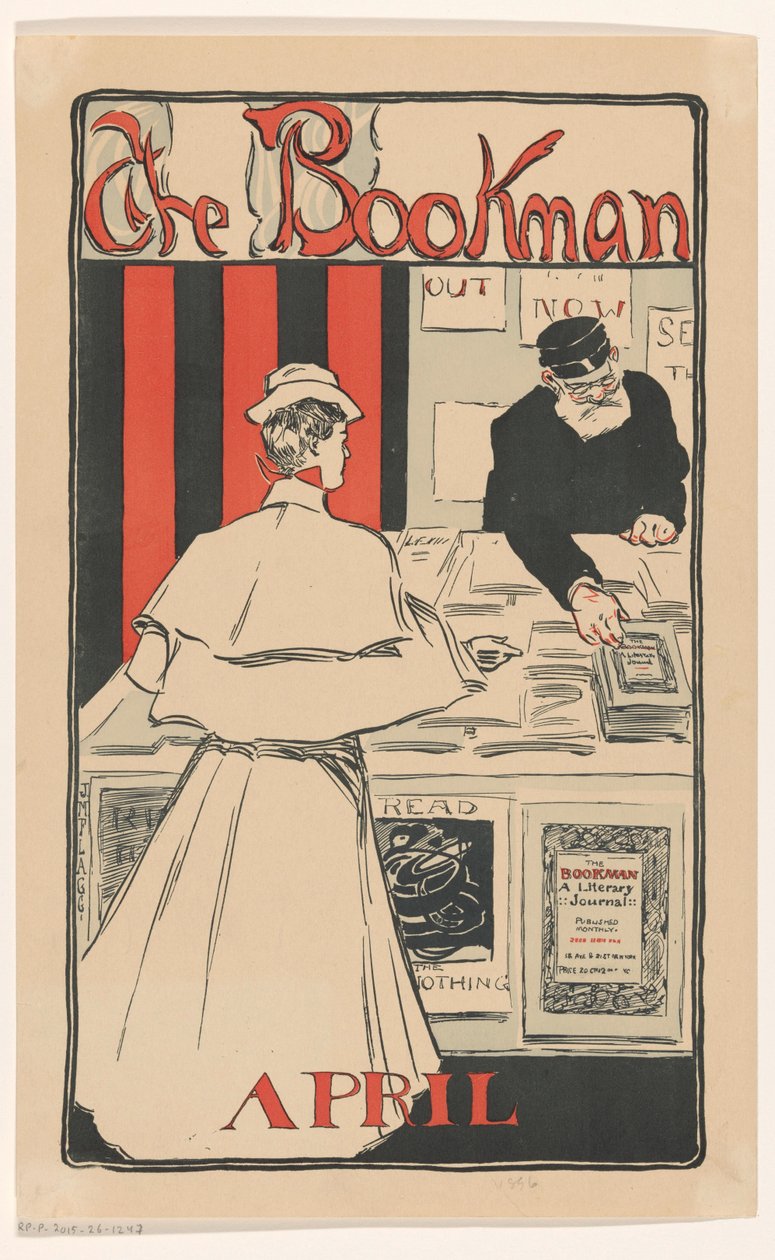 Anúncio para a edição de abril de 1896 da revista The Bookman de Anonymous