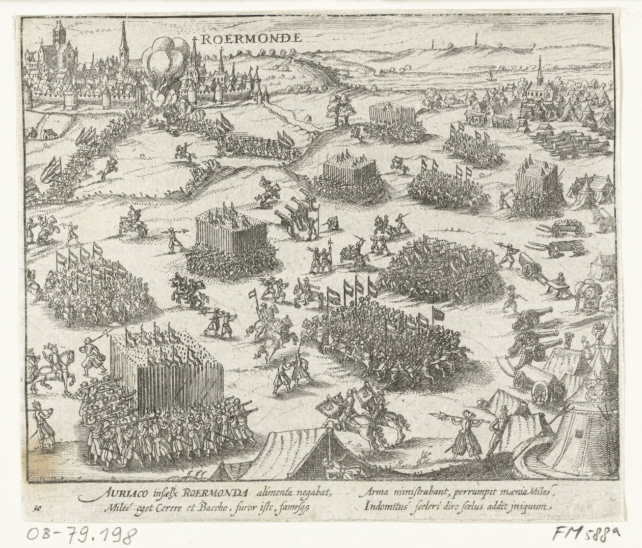 Roermond levado por Guilherme de Orange, 1572 de Anonymous