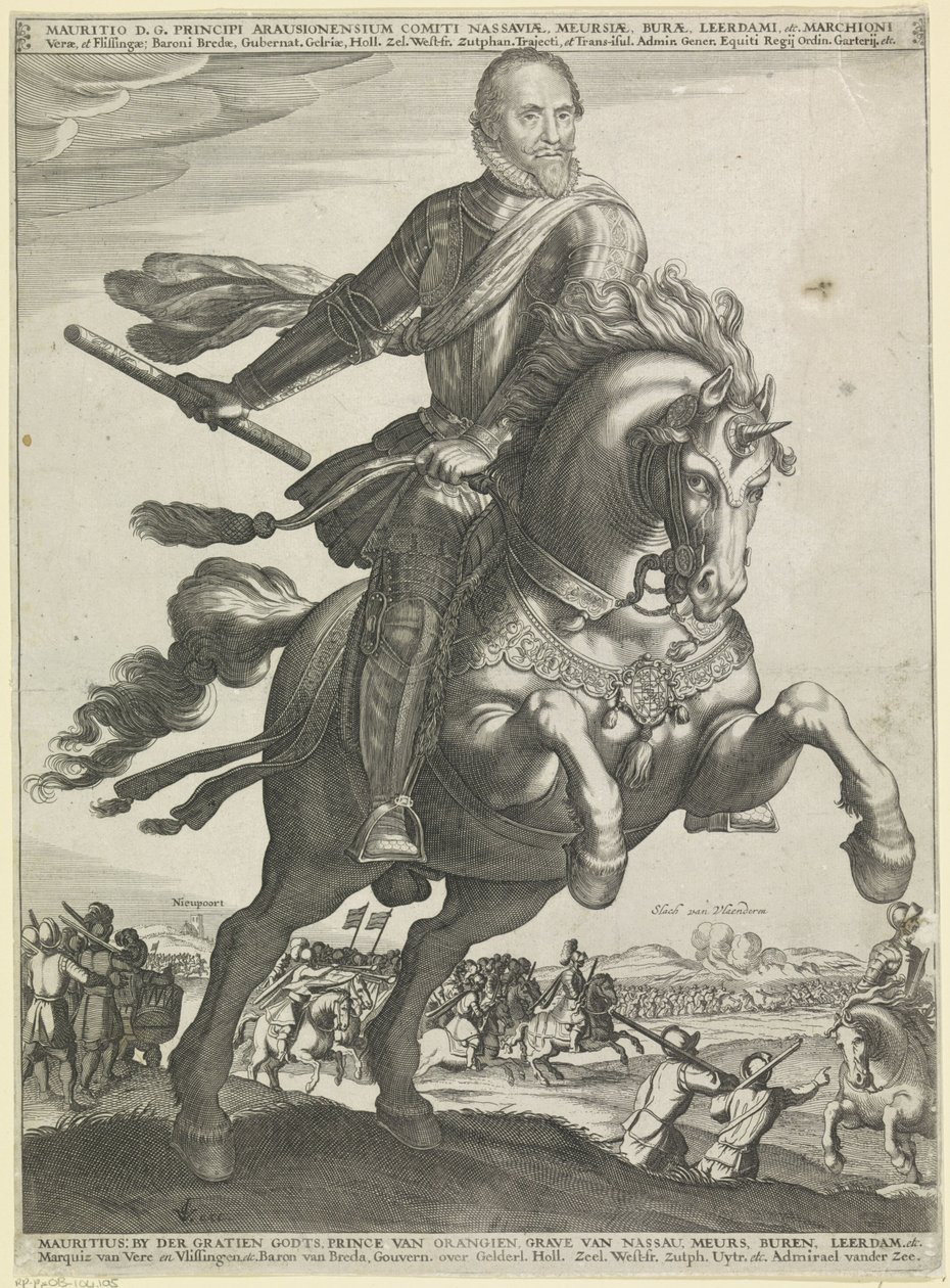 Retrato equestre de Maurice, Príncipe de Orange de Anonymous