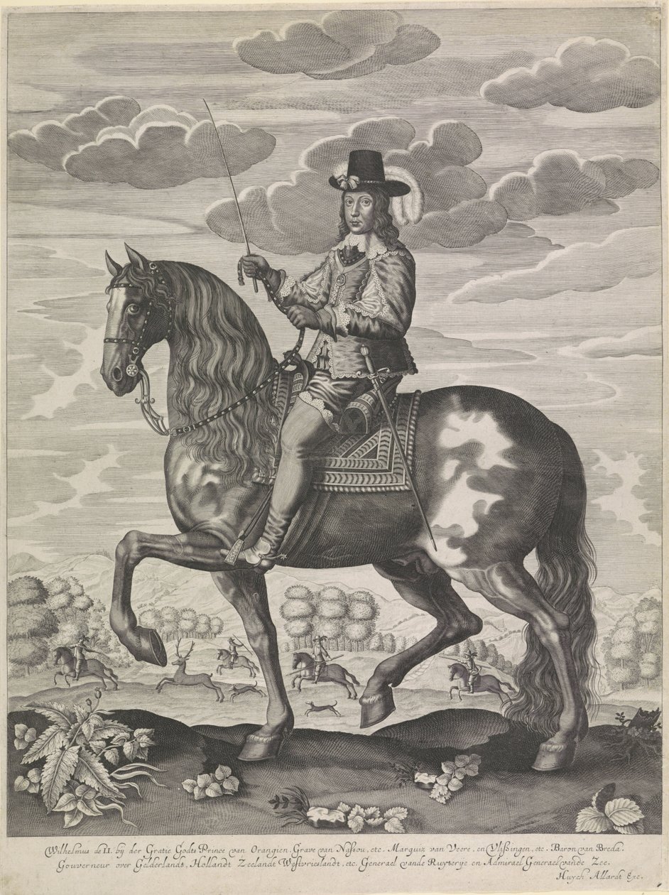 Retrato equestre de William II, Príncipe de Orange de Anonymous
