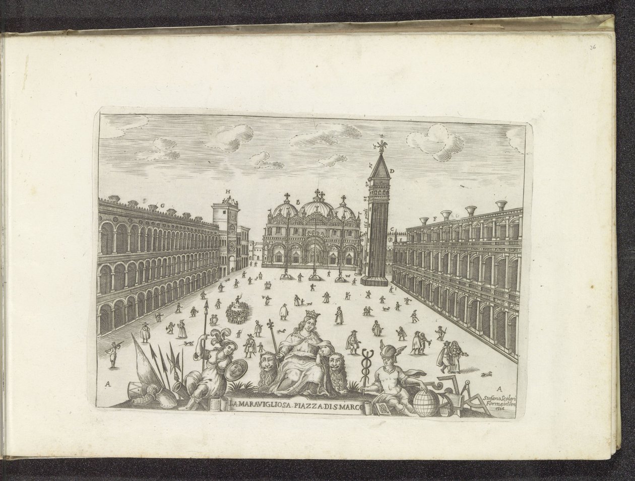 San Marcoplein te Venetië
A maravilhosa Piazza di S. Marco (título sobre o objecto) de Anonymous