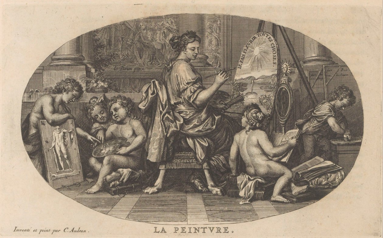 Schilderkunst Pintura (título no objeto) O Gabinete de Belas Artes, ou Colecção das Mais Belas Gravuras, gravado segundo as Pinturas Originais (...) (título da série) de Anonymous