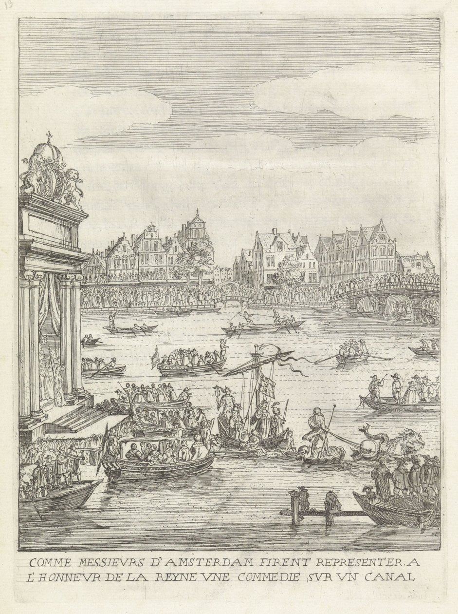 Schouwspel op de Amstel
Como os Cavalheiros de Amesterdão tiveram um commedie sobre um canal realizado em honra da Rainha (título sobre o objecto)
História da entrada da Rainha Mãe do Rei Altíssimo Cristão nas Províncias Unidas dos Países Baixos (título  de Anonymous