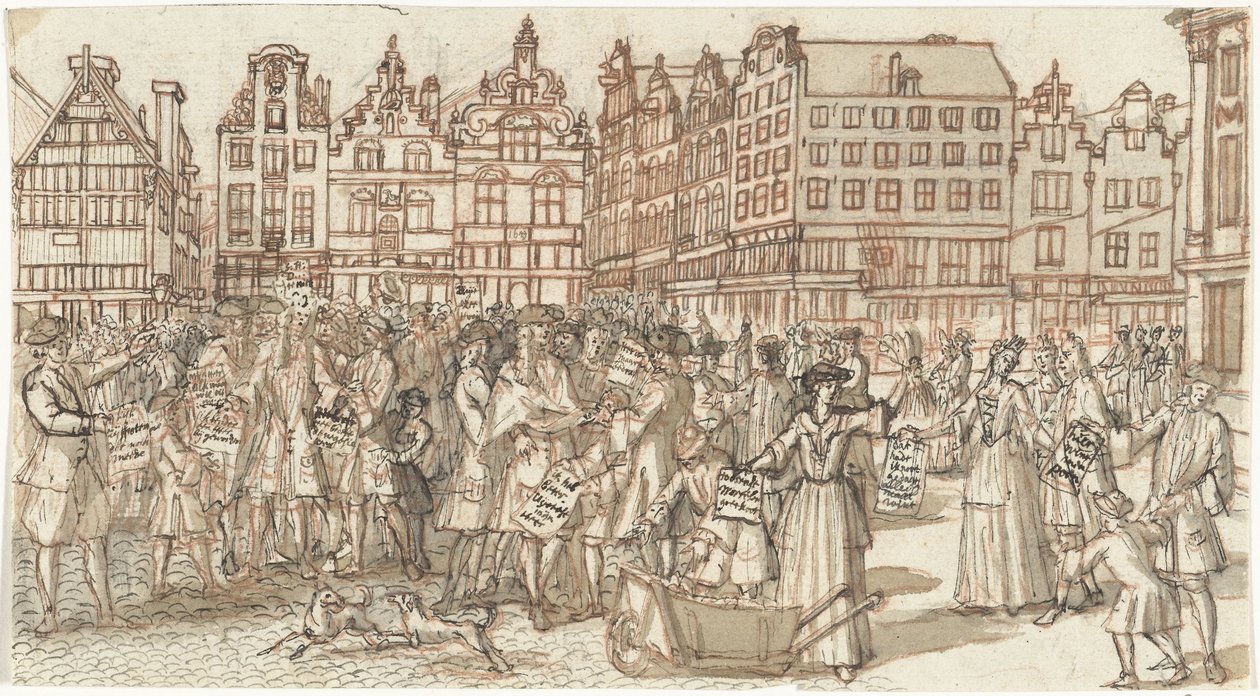 Credor e pauper, 1720
A Grande Cena da Loucura (título da série) de Anonymous