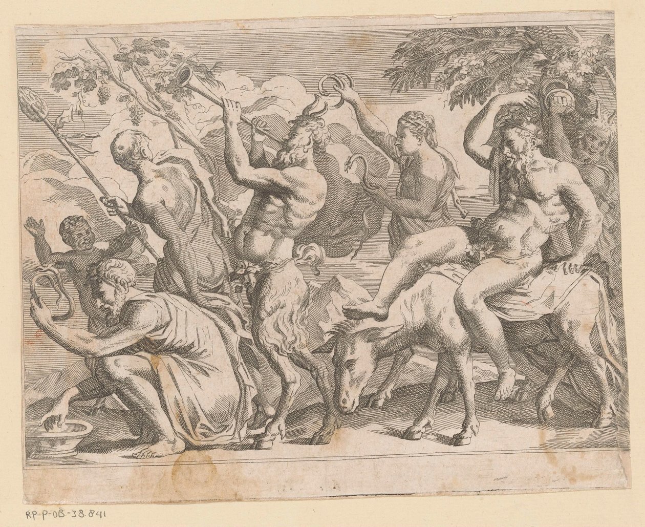 Silenus com satyrs e maenads de Anonymous