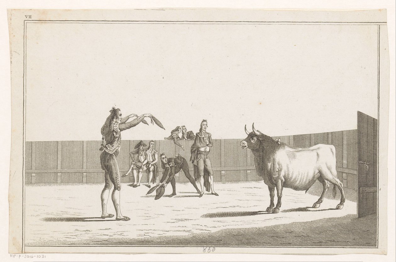 Toureiro com banderillas Coleccion de las principales suertes de una corrida de toros (título da série no objeto) Colecção das manobras tauromáquicas mais importantes (título da série) de Anonymous