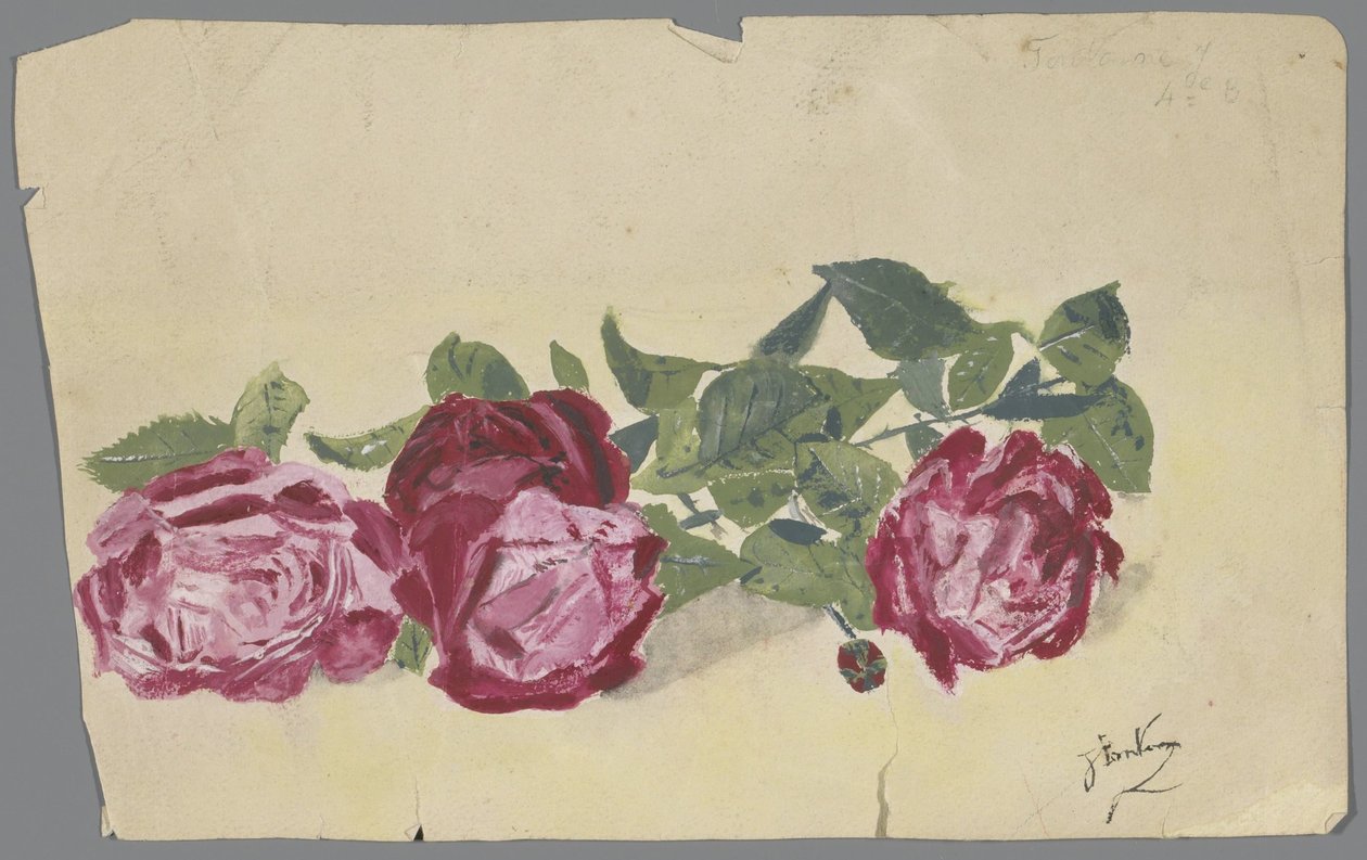 Ramo com três rosas de Anonymous