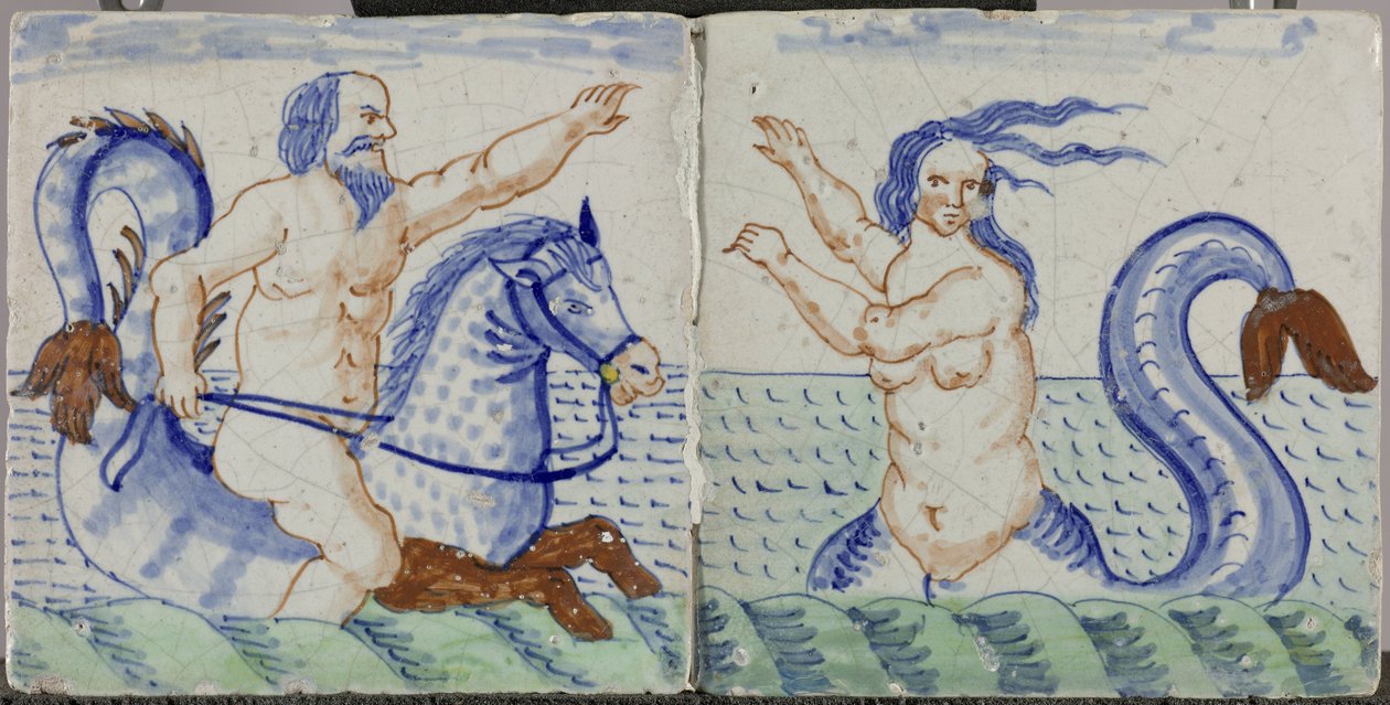 Azulejo com sereia de Anonymous