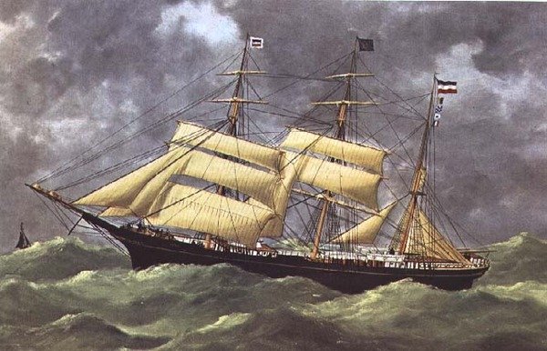 O Barque Dora (impressão) de Anonymous