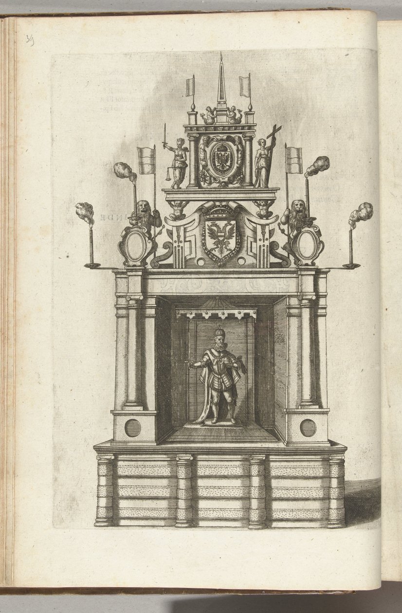 Palco com o Imperador Fernando I, 1594 de Anonymous