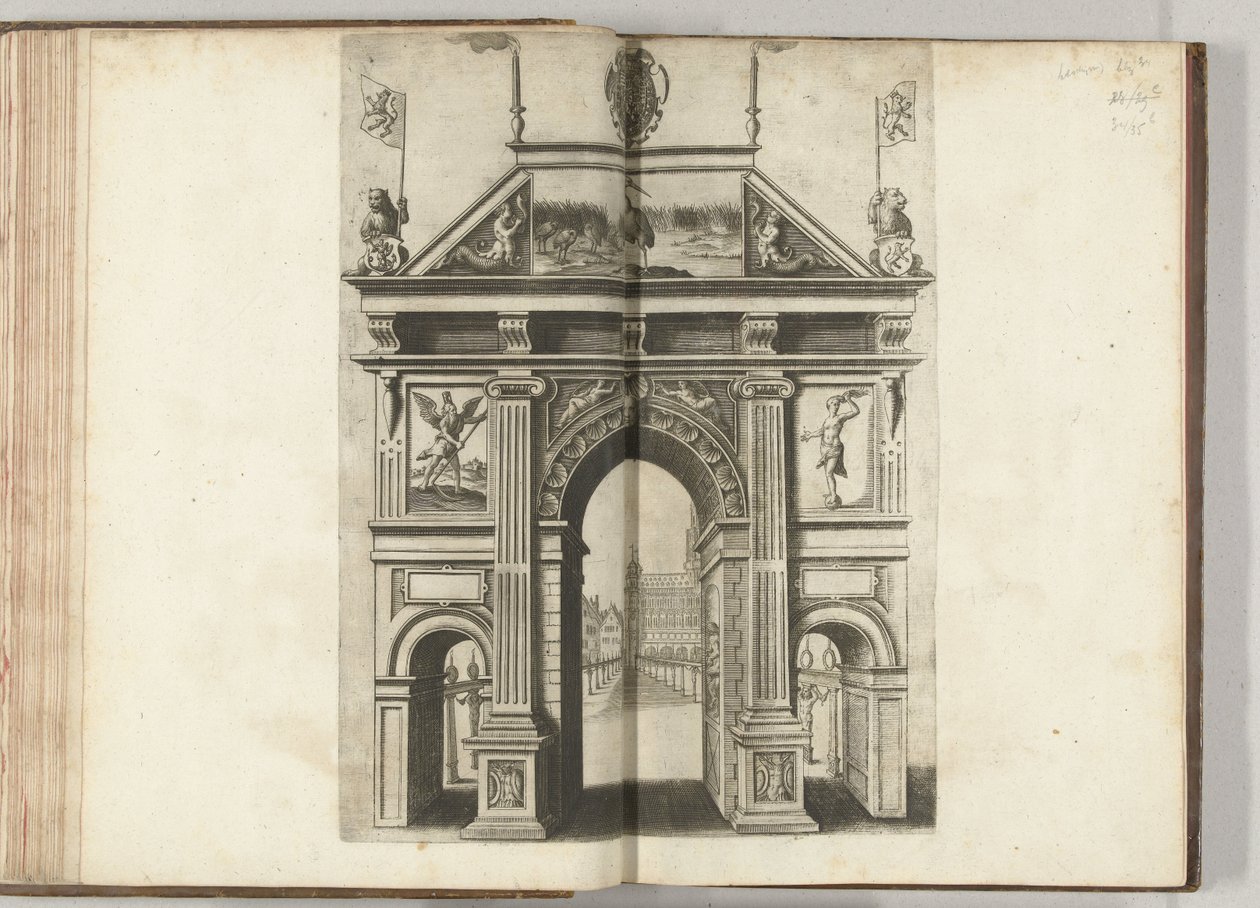 Portão Triunfal com a Garça, 1594 de Anonymous