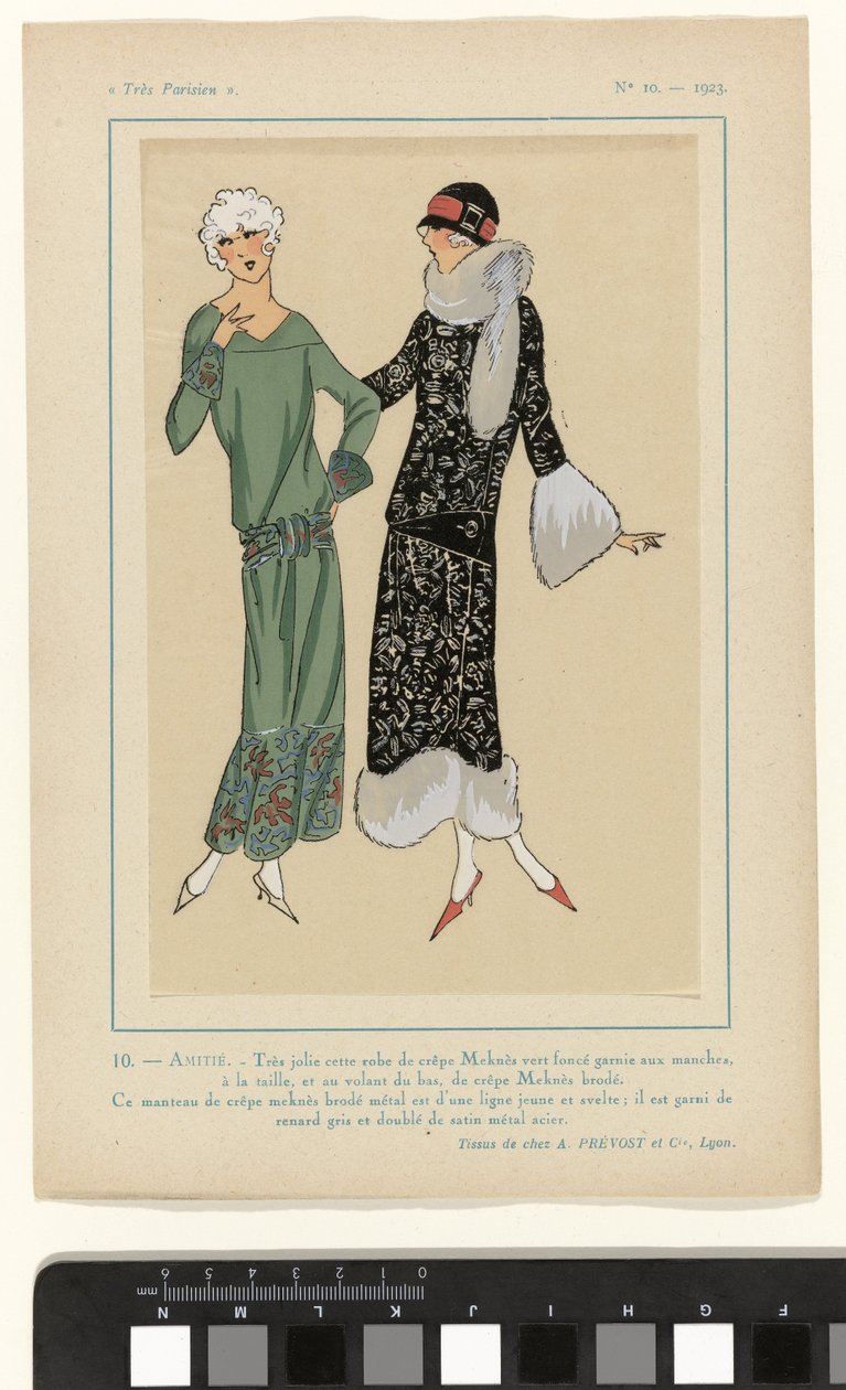 Muito parisiense, 1923, nº 10:10. - AMIZADE. - Muito lindo esse vestido... de Anonymous