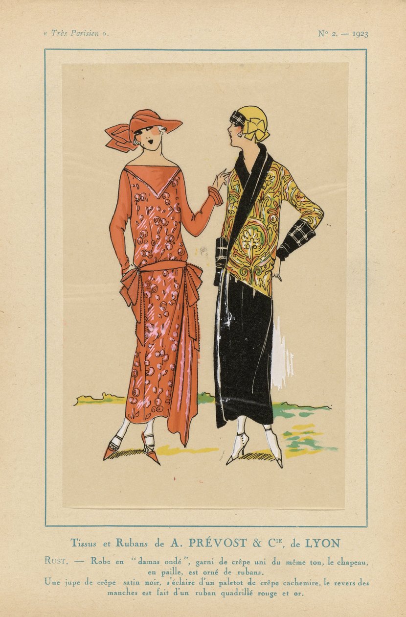Muito parisiense, 1923, nº 2: Tecidos e fitas de A. PRÉVOST & CIE ... de Anonymous