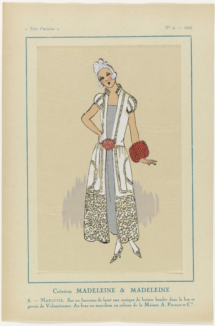 Muito parisiense, 1923, nº 4: 8. - MARQUISE. Em uma bainha... de Anonymous