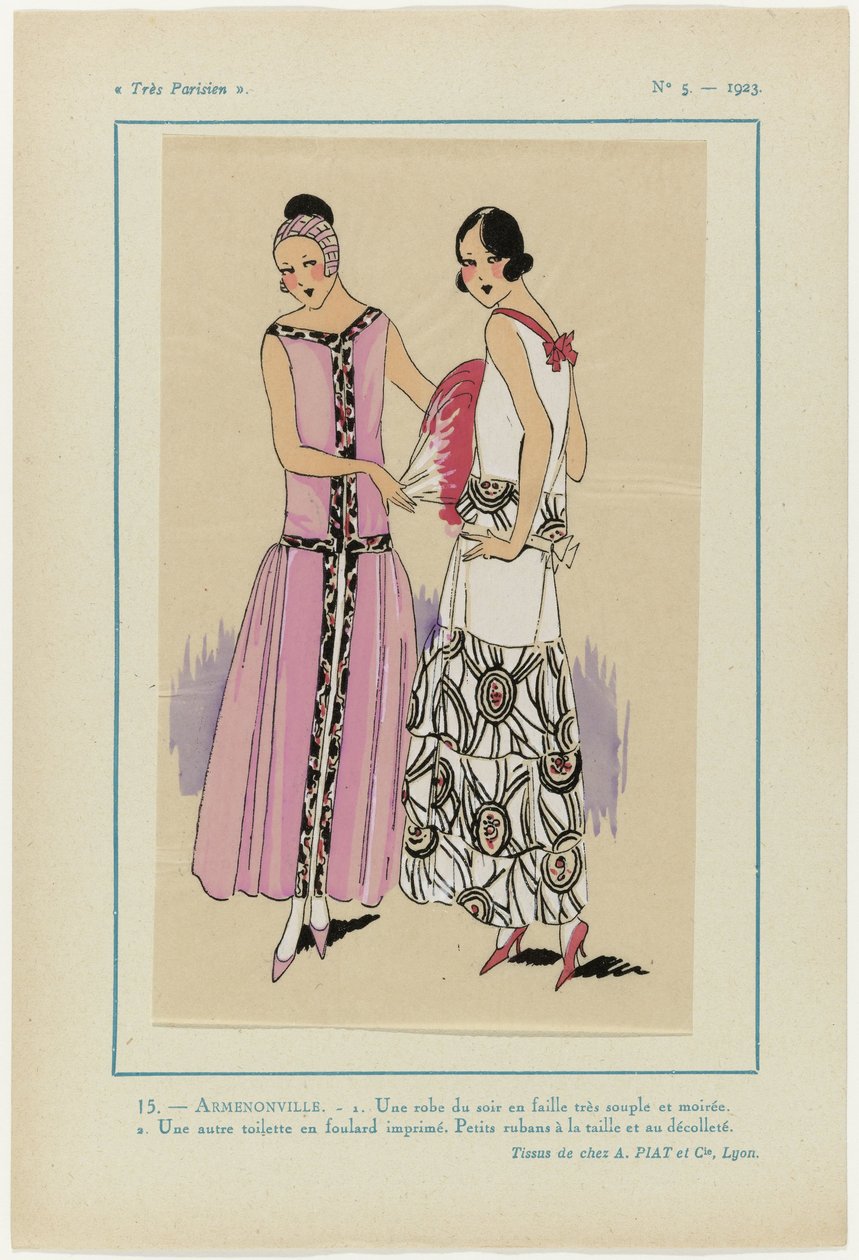 Très Parisien, 1923, No 5: 15 - ARMENONVILLE. - 1. um vestido de noite... de Anonymous