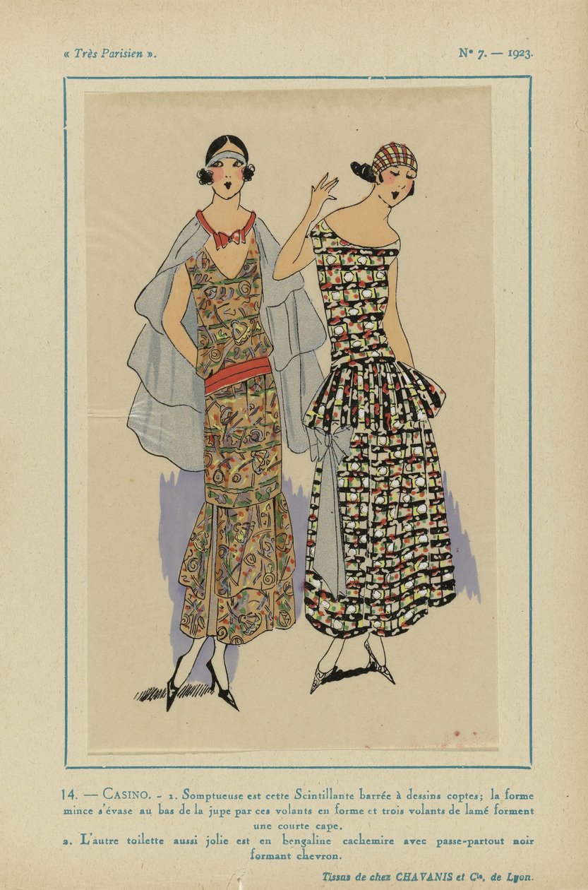 Très Parisien, 1923, No 7: 14 - CASINO / 1. Sumptuoso é este cintilante... de Anonymous