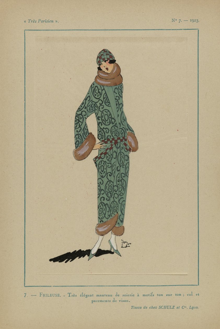 Très Parisien, 1923, No 7: 7. - FRILEUSE. - Casaco muito elegante... de Anonymous