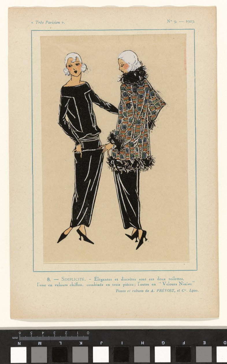 Très Parisien, 1923, No. 9: 8 - SIMPLICIDADE. - Elegante e discreto... de Anonymous