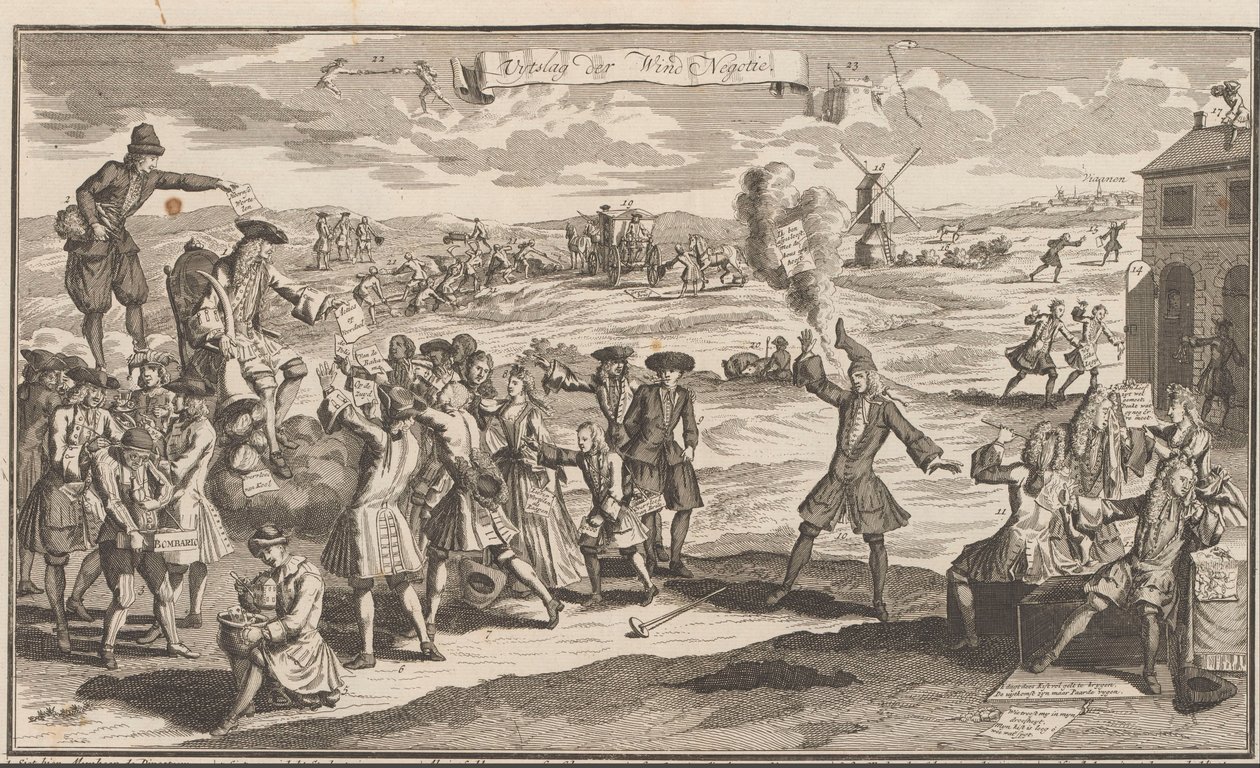 Uytslag der Wind Negotie, 1720
Uytslag der Wind Negotie (título sobre o objecto)
A Grande Cena da Loucura (título da série) de Anonymous