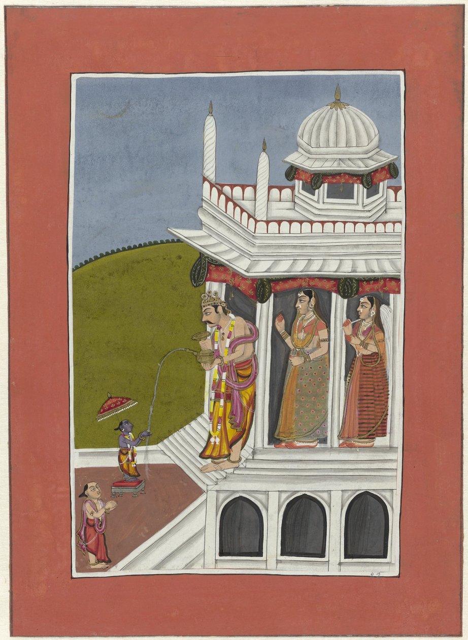 Vamana (encarnação de Vishnu como anão) Avatares de Vishnu (título da série) de Anonymous