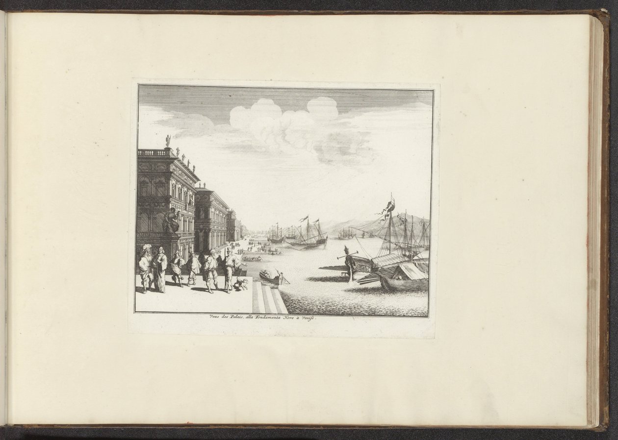 Palácios venezianos sobre a água
Veue des Palais, alla Fondamenta Nove à Venise (título sobre o objecto)
Palácios e monumentos em Veneza, Livorno, Nápoles e Roma (título da série) de Anonymous