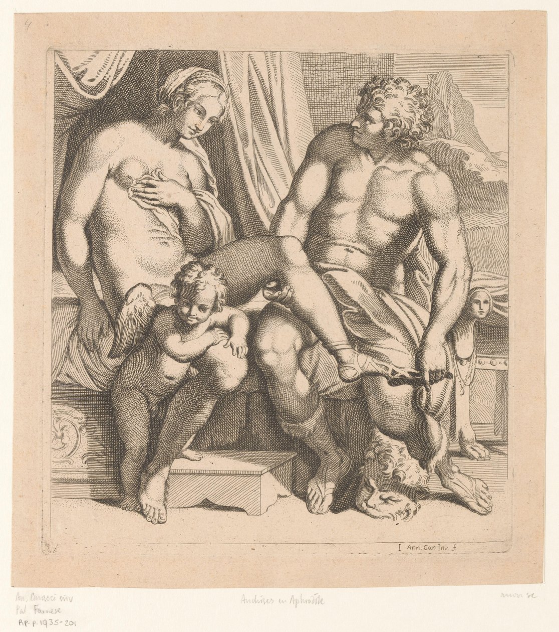 Vénus e Anchises
Pinturas no Palazzo Farnese em Roma (título da série) de Anonymous