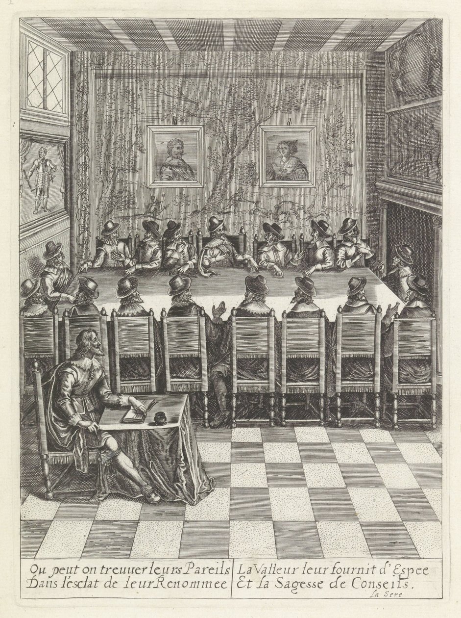 Vergadering van de Staten-Generaal História da entrada da Rainha Mãe do Rei Cristão nas Províncias Unidas dos Países Baixos. (título da série) de Anonymous