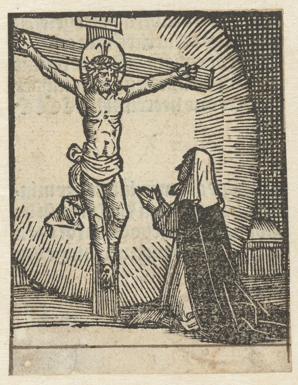 A aparição de Cristo perante a freira de Anonymous