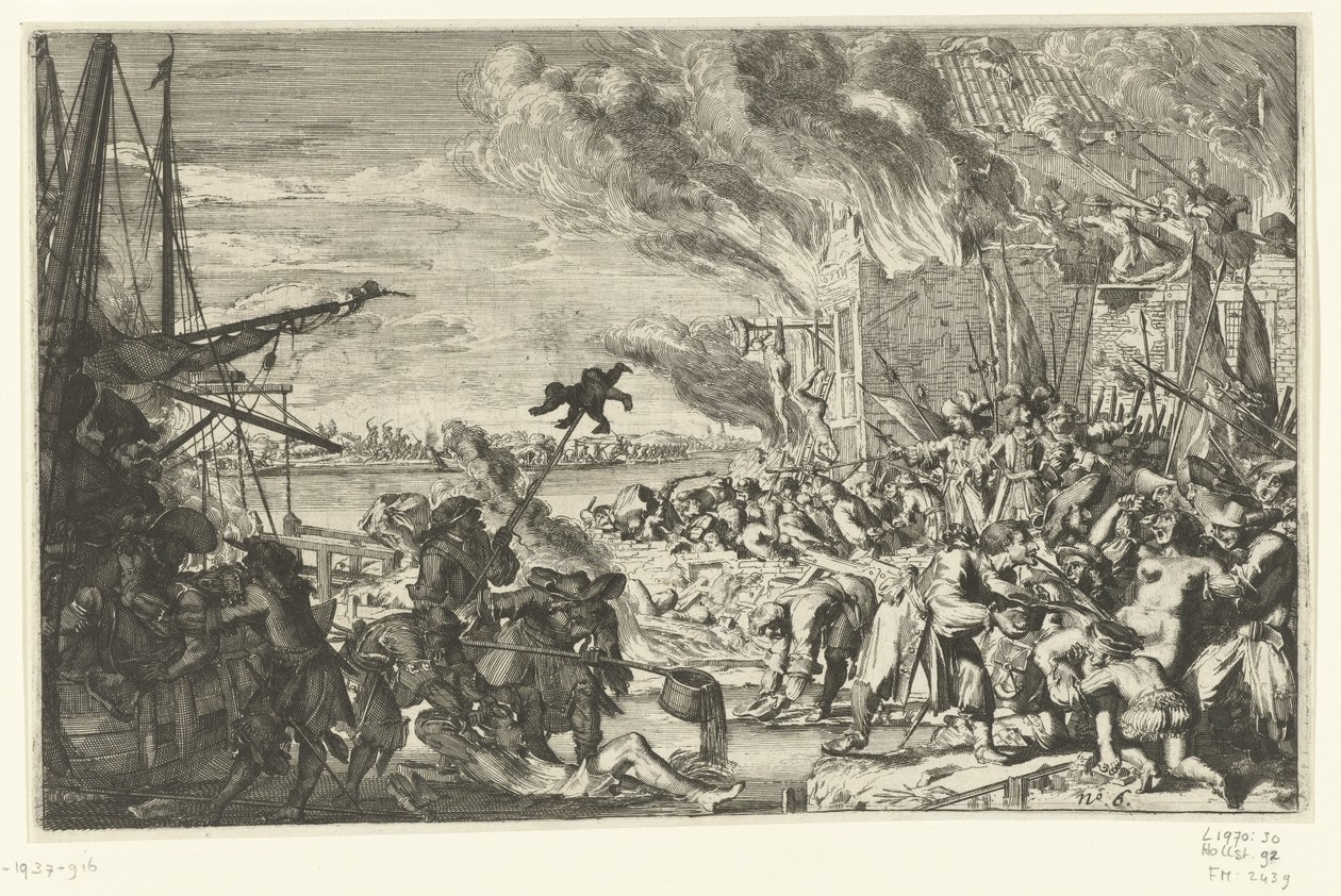 Atrocidades numa aldeia à beira-mar, 1672 de Anonymous
