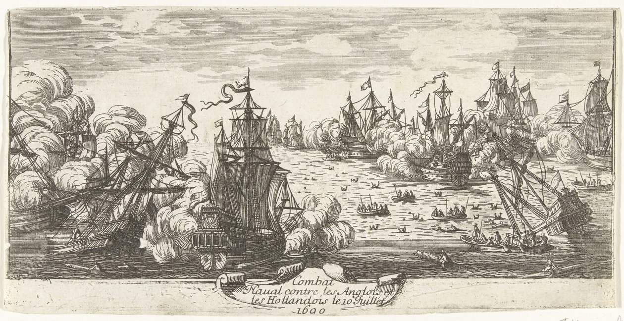 Zeeslag bij Beachy Head, 1690
Batalha naval contra os ingleses e holandeses em 10 de Julho de 1690 (título sobre o objecto) de Anonymous