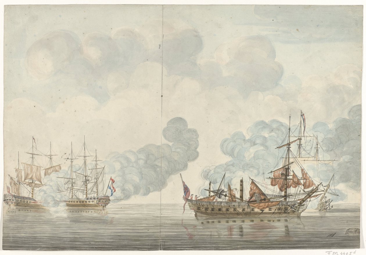 Batalha Naval de Cádis, 1781 de Anonymous