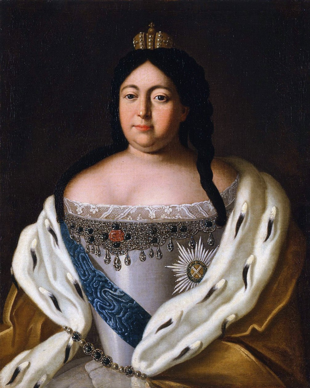 Anne (imperatriz de Russie) Anna Ivanovna - Retrato da Imperatriz Anna Ioannovna (1693-1740) par Anónimo de Anonymous Anonymous