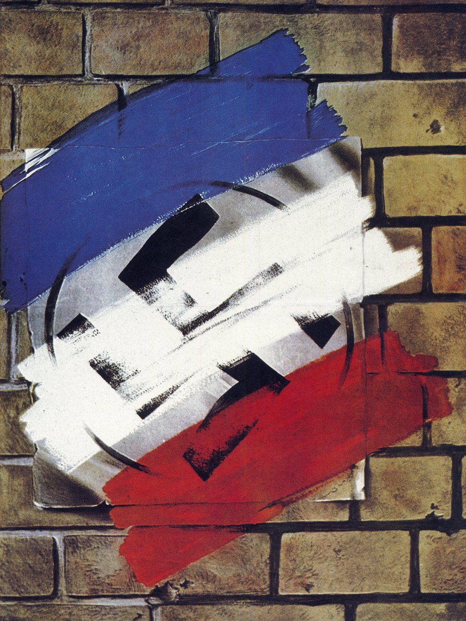 Cartaz anônimo publicado na Liberação da França - 1944 de Anonymous Anonymous