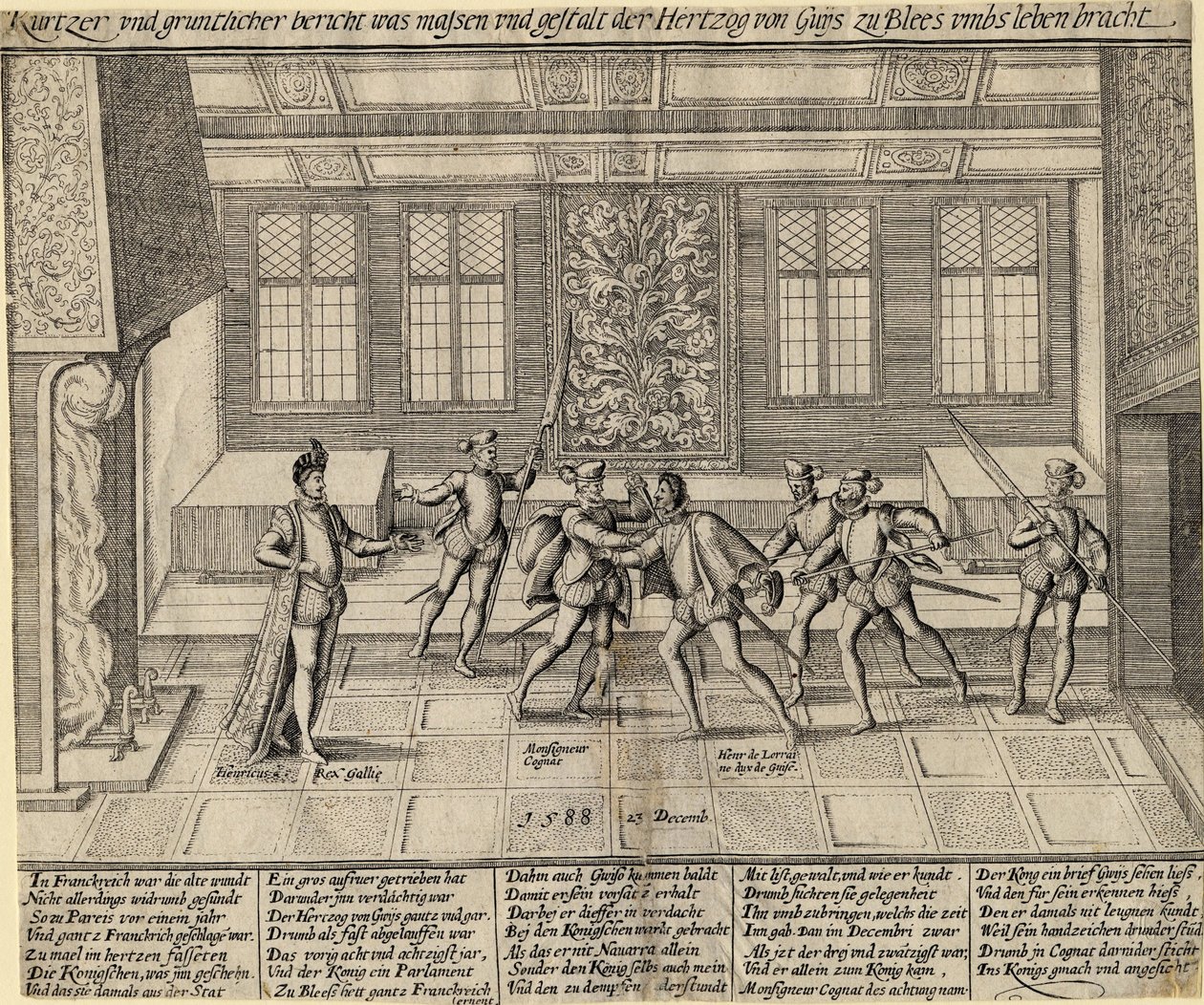 "Assassinato do Duque de Guise (Henri I de Lorena, conhecido como o Cicatrizado) de Anonymous Anonymous