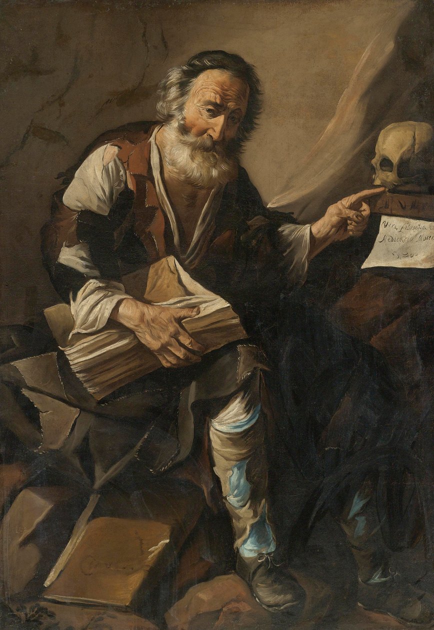Cassiodore (Magnus Aurelius Cassiodorus Senator) (485- vers 580) - Cassiodorus par Anonymous, Início do 17º cen. - Óleo sobre tela de Anonymous Anonymous